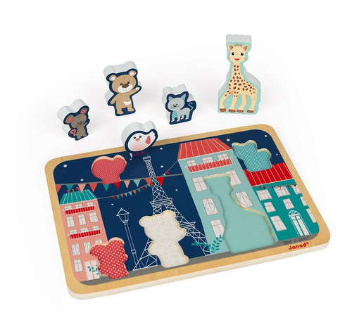 Sofi La Jirafa Puzzle 5 Pcs Janod