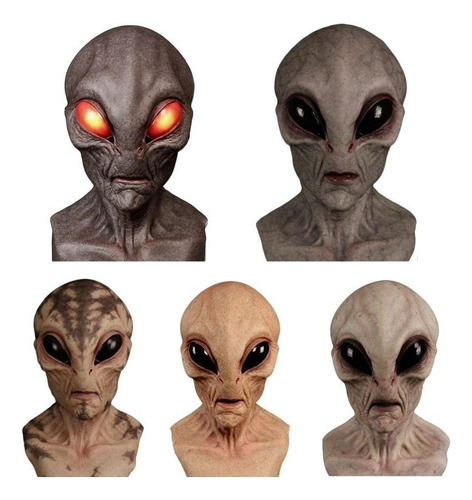 Máscara De Terror Alienígena Assustadora De Halloween