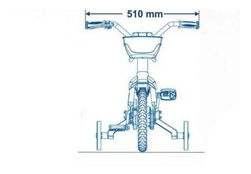 Bicicleta Infantil Nathor Flower Aro 12 Com Cestinha