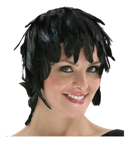 Zucker Feather (tm)  Peluca De Plumas Schlappen  Negro, Ta