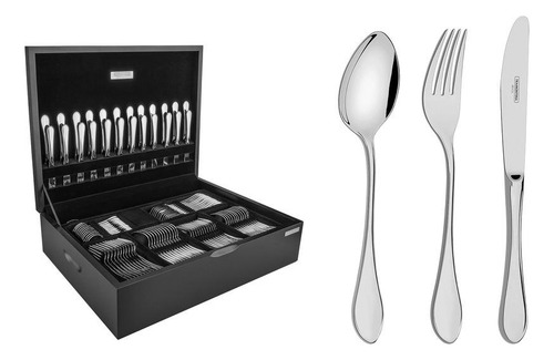 Faqueiro Tramontina Inox Facas P/ Mesa E Estojo Italy 130 Pç