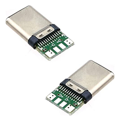 Conector Macho Teansic, 20 Unidades, Usb 3.1 Tipo C, Con