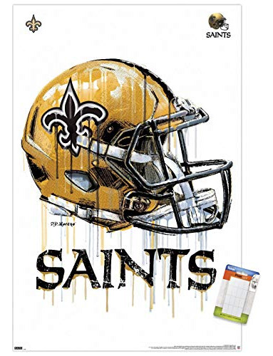 Trends International Nfl New Orleans Saints - Drip Helmet 20