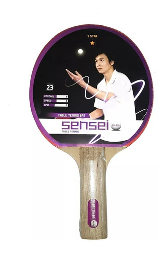 Imagen 1 de 2 de Paleta De Ping Pong Sensei 1* Star Plus Tenis De Mesa
