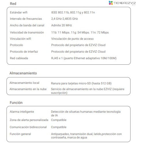 Imagen 7 de 10 de Combo X2 Ezviz H8c 360 1080p Exterior Wifi + 2 Memoria 128gb