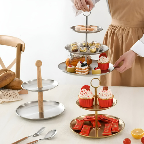 Porta Cupcake Porta Torta Exhibidor Candy Bar Soporte 2nivel Base Para Ponque Porta Muffin Alzadores De Torta Torre Porta Cupcake Tortero Insumos Reposteria Pasteleriacl