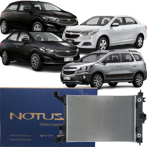 Radiador De Água Notus Chevrolet Onix Prisma Spin Cobalt