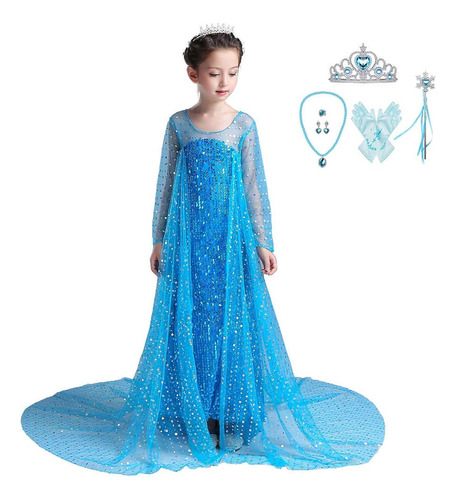 Lito Angels Disfraces De Princesa Elsa Para Niñas Vestido