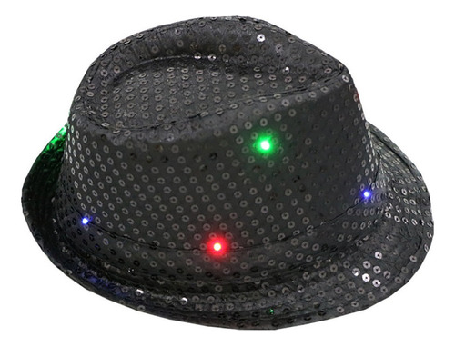 Gorro Para Fiesta De Baile, Disfraz De Lentejuelas Led Con L