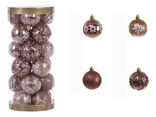Adornos De Bolas De Navidad Irrompibles De 24 Piezas Con Dec