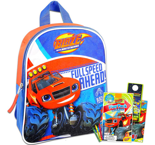 Nick Shop Blaze And The Monster Machines Mini Mochila ~ 3 Pc