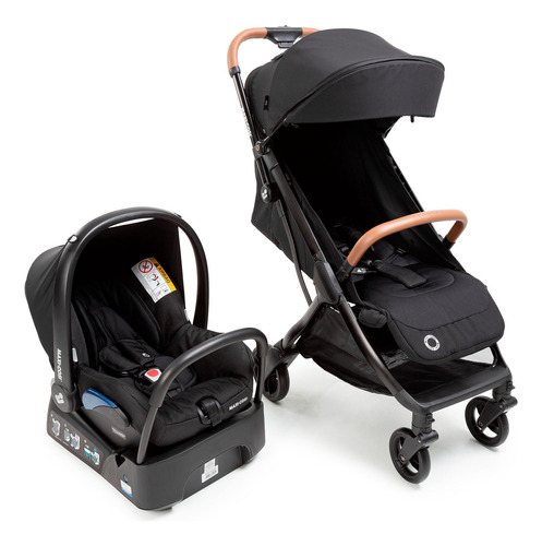 Carrinho De Bebê + Bebê Conforto + Base Eva2 Trio Maxi-cosi