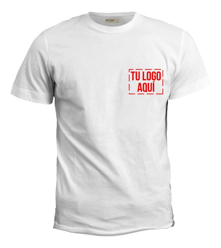 Camiseta Cuello Redondo Personaliza Con Tú Logo Phc