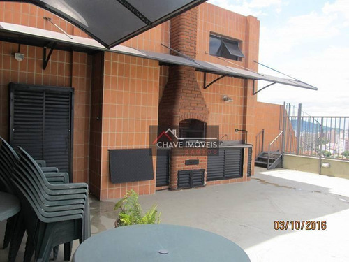 Imagem 2 de 21 de Cobertura À Venda, 530 M² Por R$ 3.000.000,00 - Aparecida - Santos/sp - Co0059