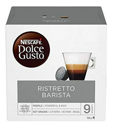 Caja De 16 Cápsulas Nescafe Dolce Gusto Espresso Barista