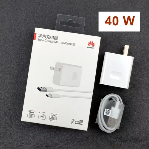 Cargador Huawei Super Turbo 40w tipo C sellado original