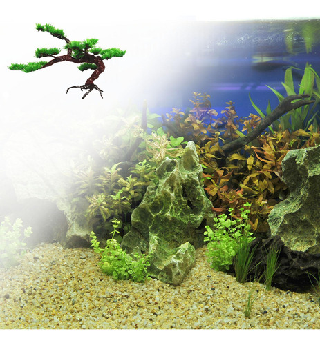 Tanque De Peixes Planta Artificial Bonsai Criativo Grande