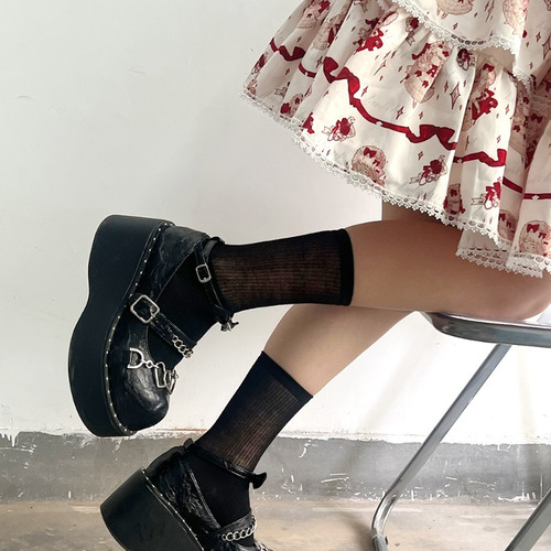 Calcetines Finos De Verano A Media Pantorrilla, Transparente