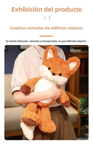 B- 50cm Peluche De Zorro Que Corre,juguete De Felpa De