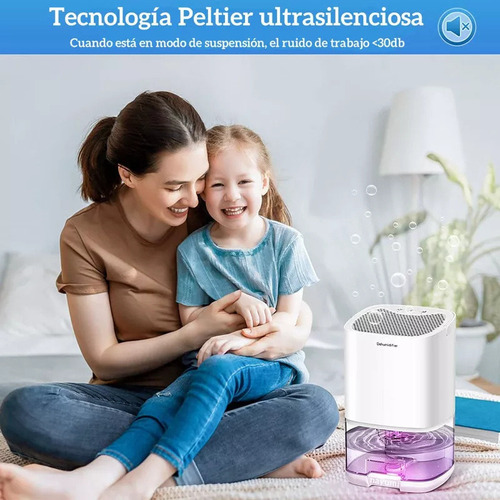 Deshumidificador Eléctrico Doméstico 1000ml Led 7 Colores
