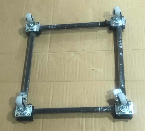 Base Metal Con Rueda Regulable Para Lavadora Refrigeradora