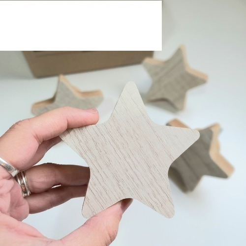 Imagen 8 de 8 de Perchero De Pared Estrellas X 4 Escandinavo Nordico