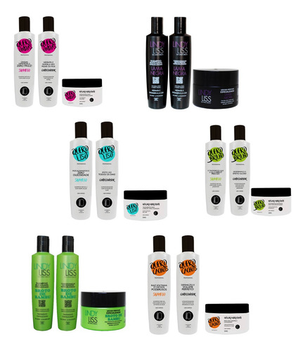 30 Itens (10 Kits) = Shampoo, Condicionador E Máscara