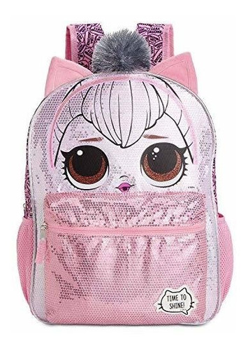 Mochila Lol Surprise Queen Kitty Para Niñas - 16 Pulgadas - 