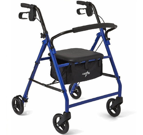 Caminador Aciento Con Ruedas Y Asiento Para Adultos Medline