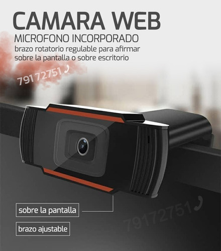 Imagen 1 de 2 de Camara Web Con Microfono