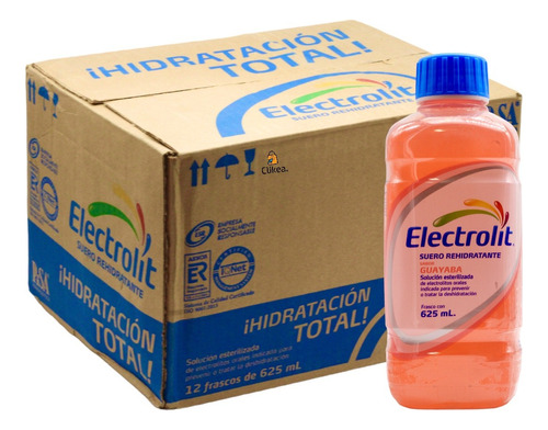 Electrolit Suero 12 Pack Caja Bebida Guayaba 12x 625 Ml