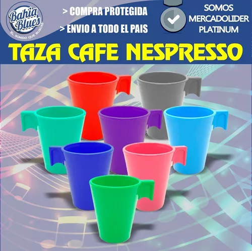 Taza Nespresso Plastico Jarrito Cafe Colores Bebidas