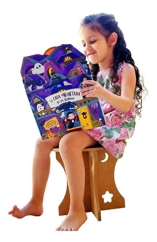 Banco Banquito Silla Sillita Infantil Niños Madera Plegable