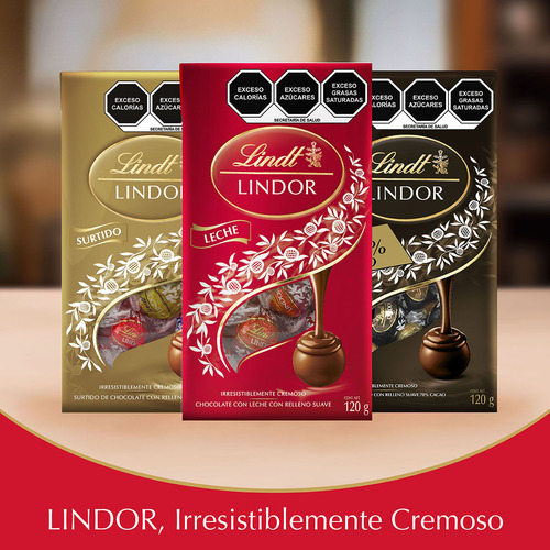 Pack De 4 Bolsas Chocolate Leche Lindt 120g