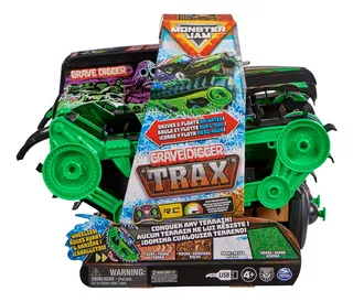 Monster Jam, Grave Digger RC todoterreno a escala 1:15 Negro y Verde