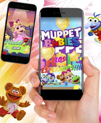 Invitación Digital  Animada  Para Cumple De Muppet Babies! 