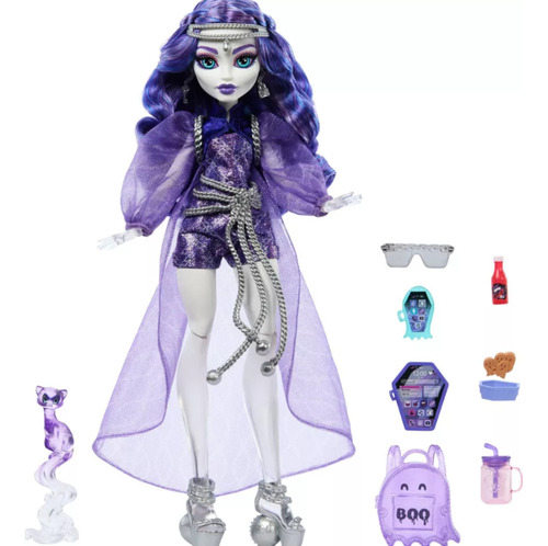 Boneca Monster High -spectra Vondergeist Com Furão De Pet