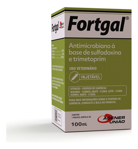 Fortgal Agener Antimicrobiano Sulfadoxina Trimetopim 100 Ml