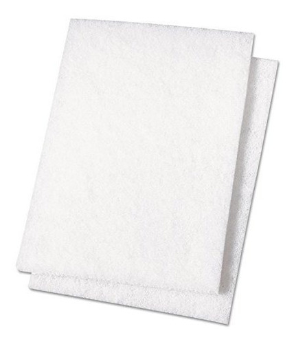 Boardwalk 198 Light Duty Scour Pad, Blanco, 6 X 9, 20 Carton