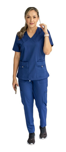 Uniforme Medico Pijama Medica Mujer Antifluido Stretch Negro