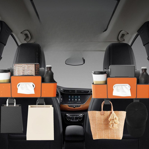 Organizador De Respaldo De Asiento De Automóvil Naranja