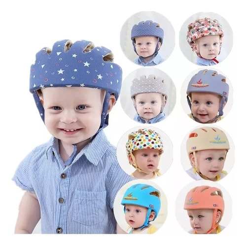 Casco Protector Para Bebes Antigolpes Ajustable