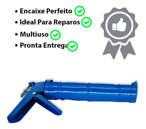 Imagem 6 de 7 de Aplicador Pistola Silicone Profissional Fechado 9 Polegadas