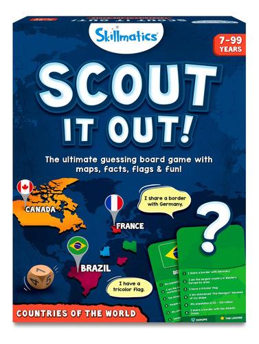 Juego De Mesa Scout It Out! Países Del Mundo/adivinanzas