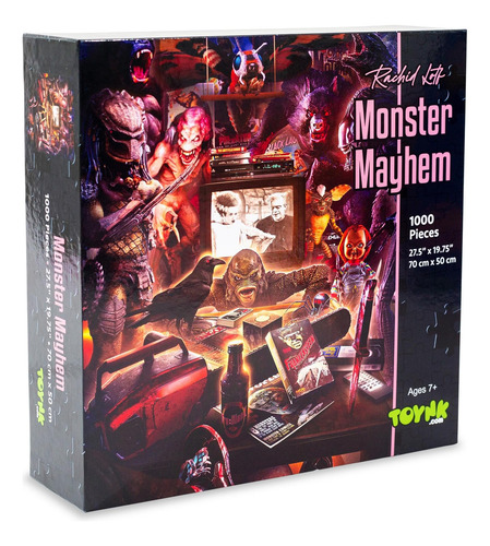 Rompecabezas Toynk Monster Mayhem 1000 Piezas Rachid Loft