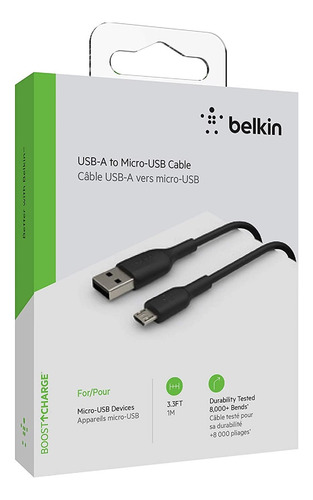 Cable Belkin Cab005bt1m Usb-a A Micro Usb 1 Metro