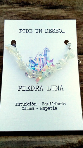 Imagen 2 de 9 de Pulseras Piedra Natural Agata Cuarzo Amatista Citrino Lunar