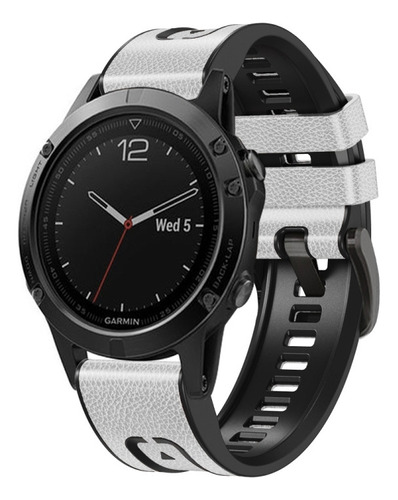 Correa De Reloj De Cuero De Silicona Para Garmin Fenix 7