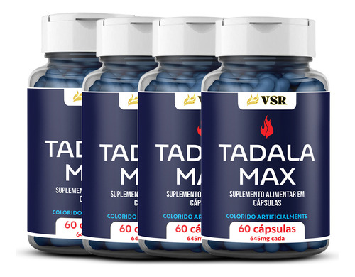 3x Tadalamax 60 Caps - - Tadala Max Sabor Imediato