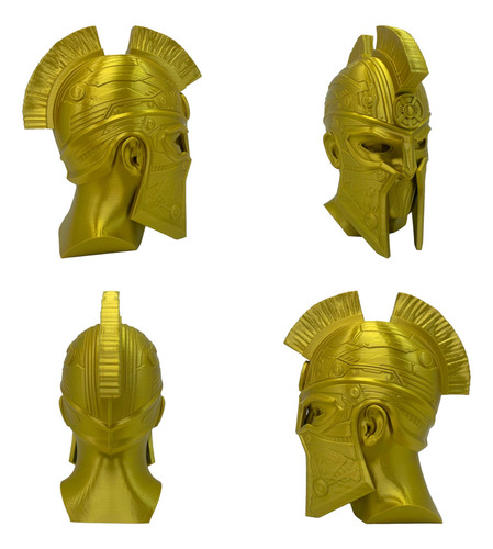 Cabeza Busto De Cyber Espartano Moderno Base Para Audifonos